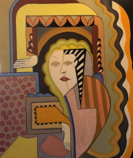 <em>The maze</em>, 27”x31”, oil on canvas