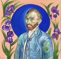 <em>Tribute to Vincent</em>, 29”x29”, oil on canvas