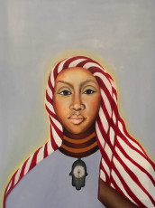 <em>Hamsha</em>, 18”x24”, oil on canvas