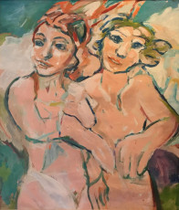 <em>Angels</em>, 29”x33.5”, acrylic on paper
